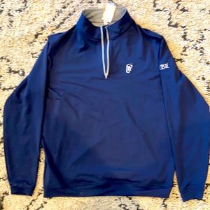 New Peter Millar 1/2 zip pullover wind breaker.  Size- Large.  Color- Navy